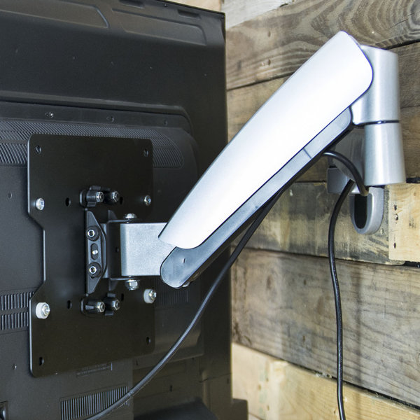 Vivo Gray Articulating/Extending Arm Wall Mount for LCD Screens Holds